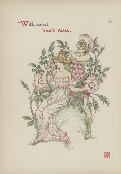 Blommor från Shakespeares trädgård av Walter Crane