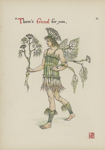 Blommor från Shakespeares trädgård av Walter Crane