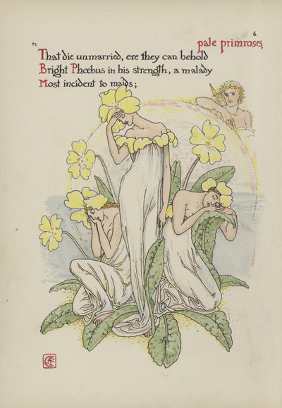 Blommor från Shakespeares trädgård av Walter Crane