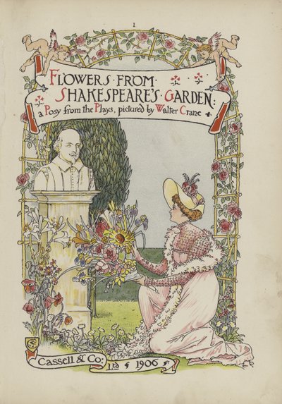 Blommor från Shakespeares trädgård av Walter Crane