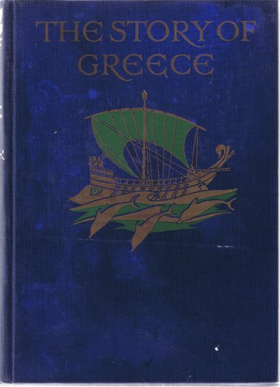 Design på framsidan, illustration från The Story of Greece, 1930-talet av Walter Crane