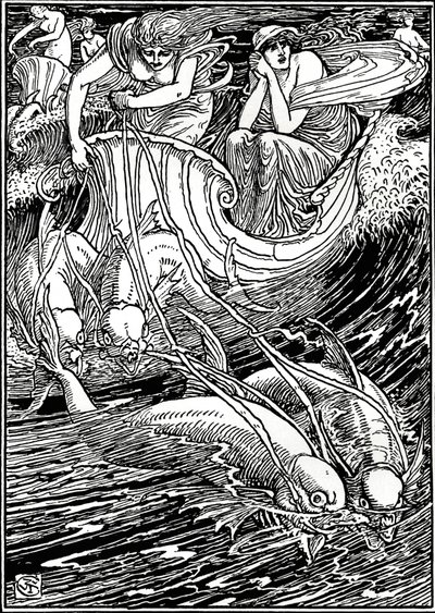 Illustration för Faerie Queene, c1890, 1897 av Walter Crane