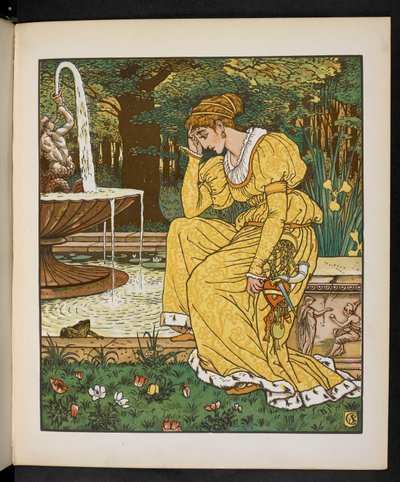 かえるの王子さまのイラスト.swedish av Walter Crane
