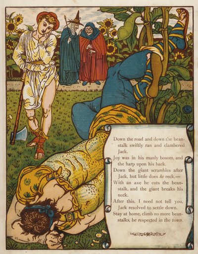Jack och bönstjälken (färg litho) av Walter Crane