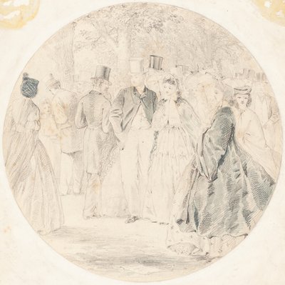 Kensington Gardens [recto] av Walter Crane