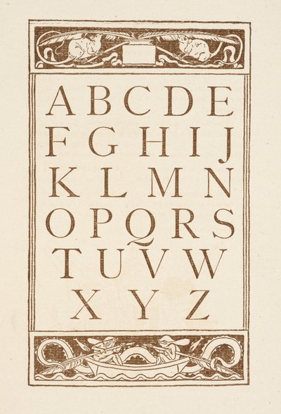 アルファベットの文字。 ゴールデンプライマー.スウェーデン語 av Walter Crane