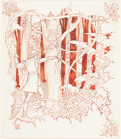 Prinz Charming im Wald av Walter Crane