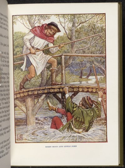 Robin Hood och Little John av Walter Crane