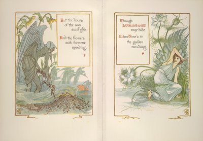 Solnedgång och kärlek i en dimma av Walter Crane
