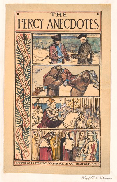 The Percy Anecdotes (akvarell  tusch på papper) av Walter Crane