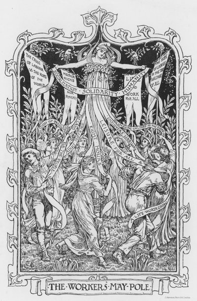 Arbetarna? Maj Pole av Walter Crane