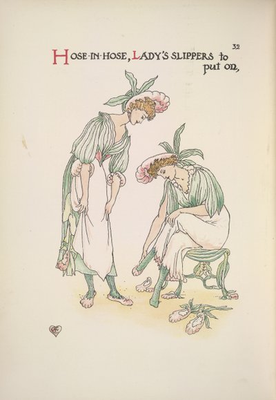 スウェーデンのスリッパを履く 2 人の女性 av Walter Crane