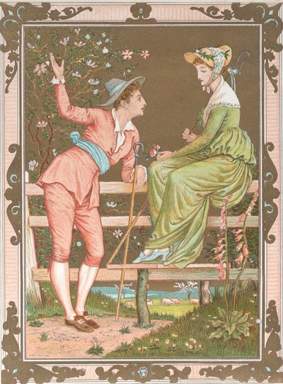 Valentine, 1876. av Walter Crane