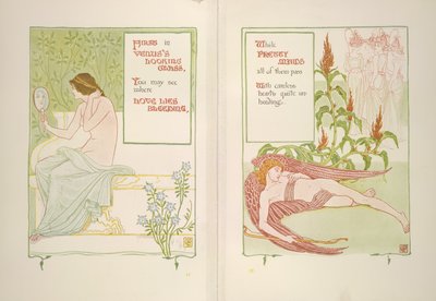 Venus ser glasögon och pigor av Walter Crane