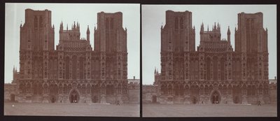 Wells Cathedral, Cathedral Green, Wells, Mendip, Somerset, 1913. av Walter Edward Zehetmayr