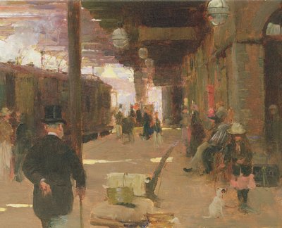 Hastings järnvägsstation av Walter Frederick Osborne