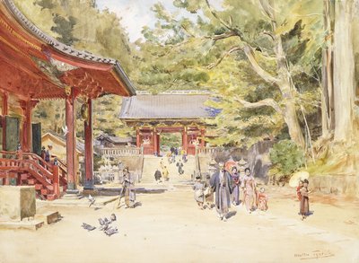 En gatubild, Japan av Walter Frederick Roofe Tyndale