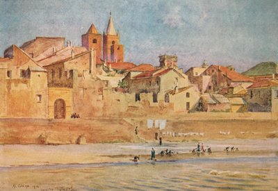 Albenga från Centa, c1910, 1912 av Walter Frederick Roofe Tyndale