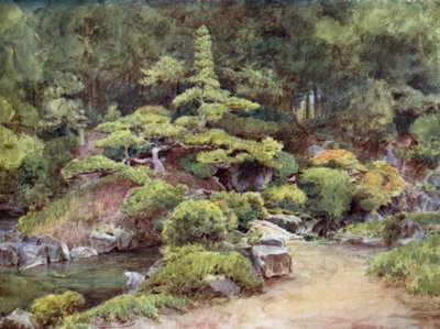Buddhist Temple Garden, Kofu av Walter Frederick Roofe Tyndale