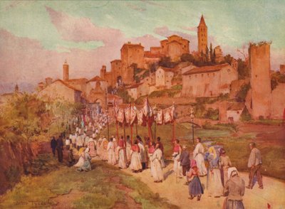 Corpus Domini i Viterbo, c1900 1913 av Walter Frederick Roofe Tyndale