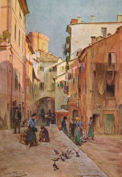 Piazzan, Sestri Levante, c1910, 1912 av Walter Frederick Roofe Tyndale