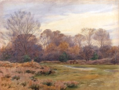 På Christchurch Road (akvarell) av Walter Frederick Roofe Tyndale