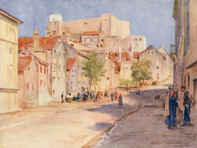 The High Street, Sebenico (färglitografi) av Walter Frederick Roofe Tyndale
