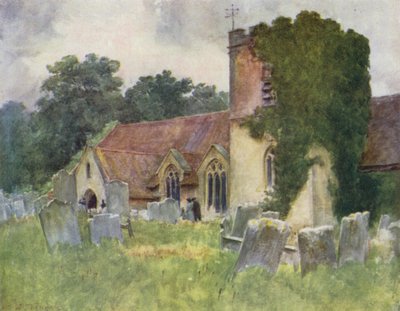 The New Forest: Boldre Church (färg litho) av Walter Frederick Roofe Tyndale