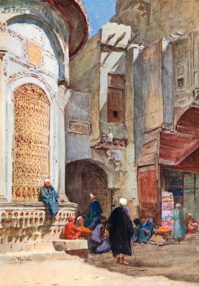 Sebil nära porten Zuweyla (färglitografi) av Walter Frederick Roofe Tyndale