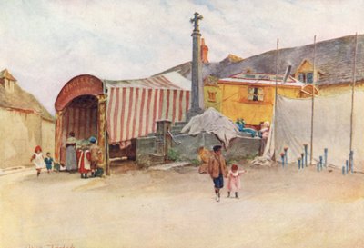Wessex: Ett hörn av en mässa i Wessex (färglitografi) av Walter Frederick Roofe Tyndale