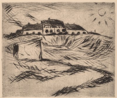 Kasern kasern, 1916. av Walter Gramatte