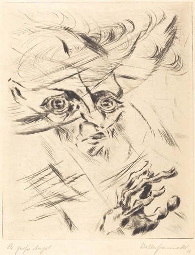 Die Grosse Angst Den stora ångesten, 1918. av Walter Gramatte