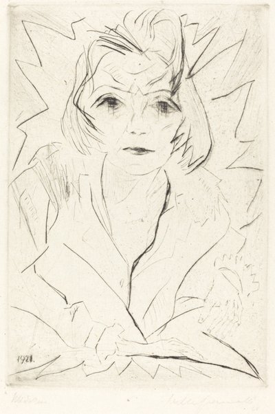 Jungfruflicka, 1921. av Walter Gramatte