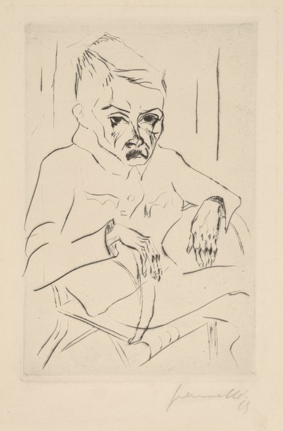 Trött soldat I, 1919. av Walter Gramatte
