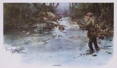 Unconquered: metescen (lito i färg) av Walter Granville-Smith