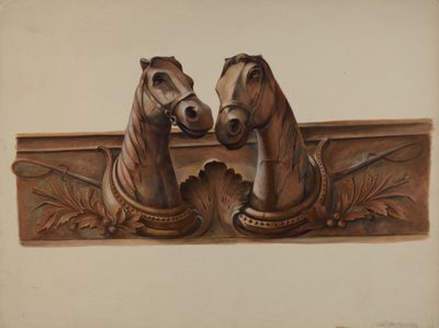 Ladugårdsdekoration, ca. 1938. av Walter Hochstrasser