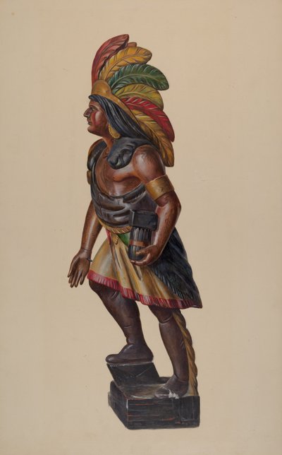 Cigarraffär Indian, ca. 1937. av Walter Hochstrasser