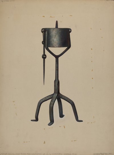 Oljelampa, ca. 1938. av Walter Hochstrasser