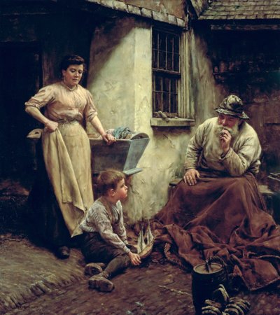 En del av det gamla blocket av Walter Langley