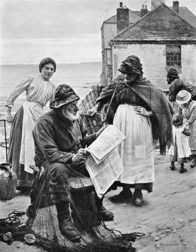 När båtarna är borta, 1903. av Walter Langley