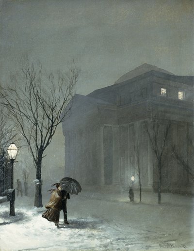 Albany i snön av Walter Launt Palmer