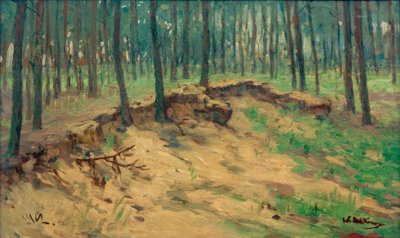 Skog med sandgrop av Walter Leistikow