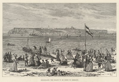 Helgoland, ön som ska avstås till Tyskland av Walter Paget