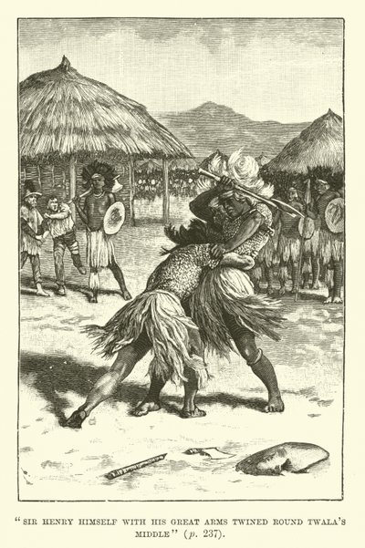 Illustration för King Solomons Mines av H Rider Haggard av Walter Paget