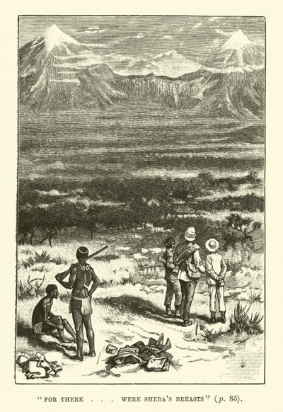 Illustration för King Solomons Mines av H Rider Haggard av Walter Paget
