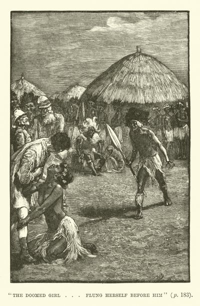 Illustration för King Solomons Mines av H Rider Haggard av Walter Paget