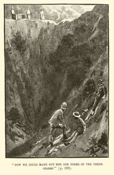 Illustration för King Solomons Mines av H Rider Haggard av Walter Paget