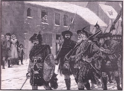Highlanders reträtt 1716 e.Kr av Walter Paget