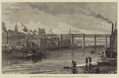 George Stephensons hundraårsjubileum i Newcastle-on-Tyne, High Level Bridge av Walter Paget