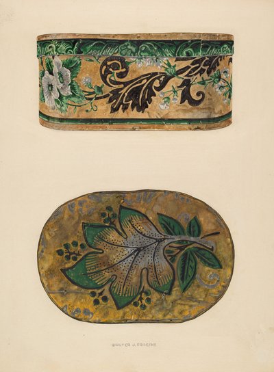 Hattlåda, ca. 1937. av Walter Praefke
